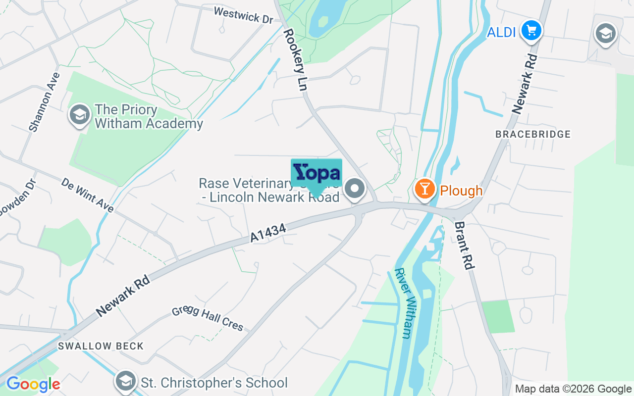 Map showing the location of LN6 7PU