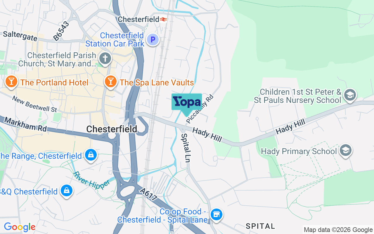 Map showing the location of S41 0GF
