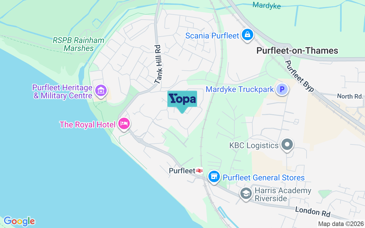 Map showing the location of RM19 1LH