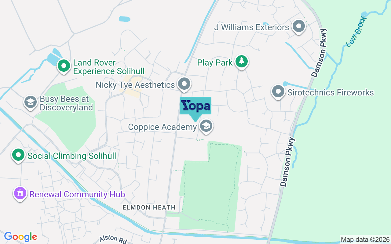 Map showing the location of B92 9JY