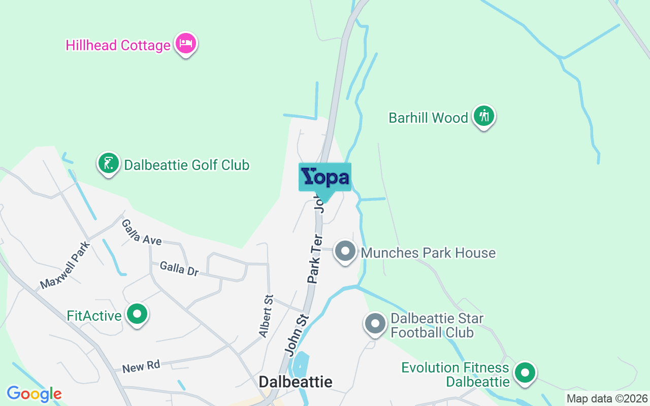 Map showing the location of DG5 4JG