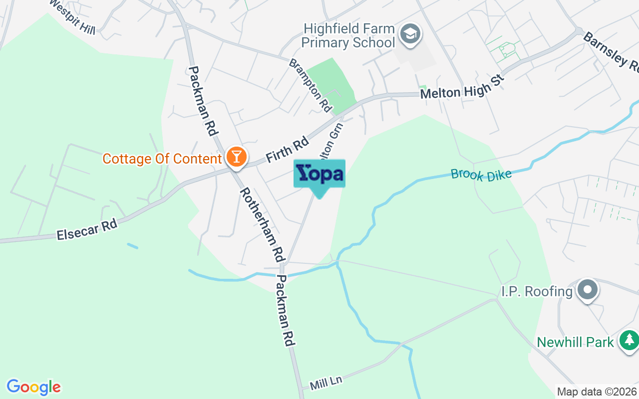 Map showing the location of S63 6AA