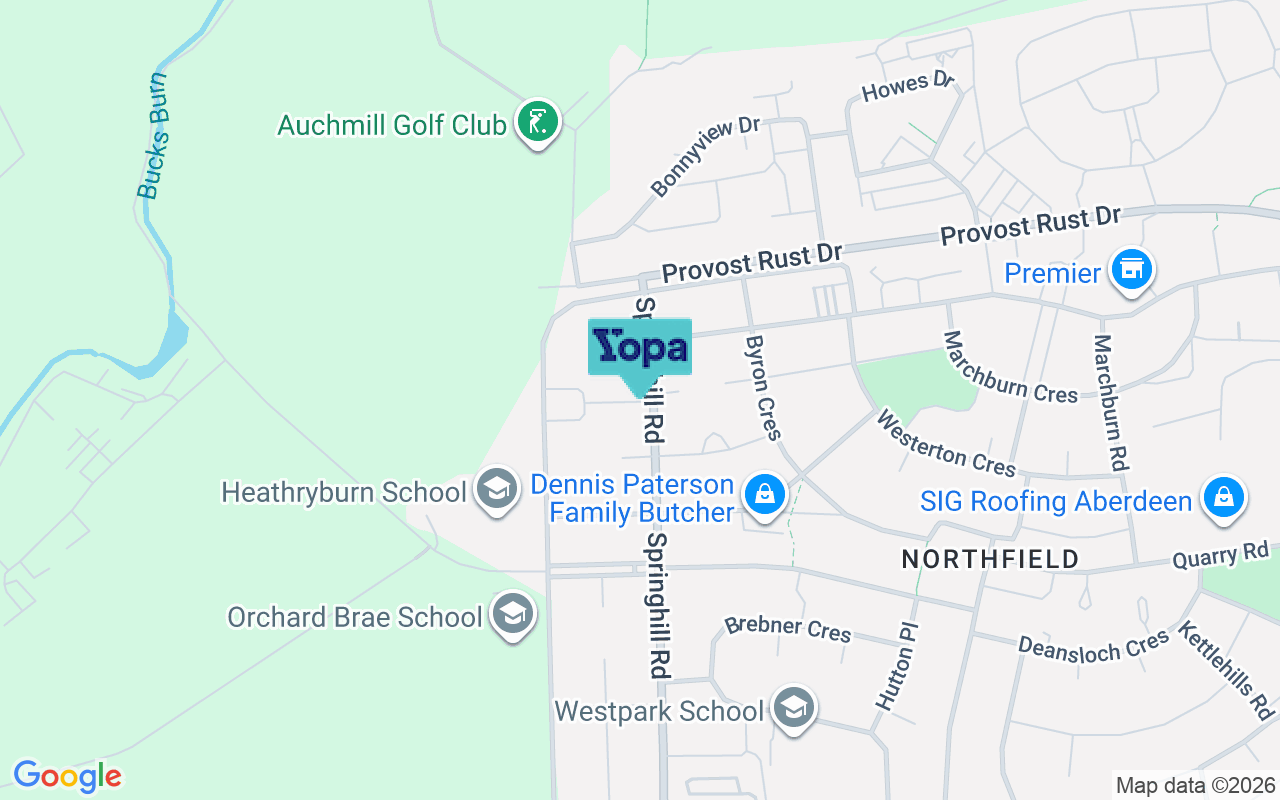Map showing the location of AB16 7SX