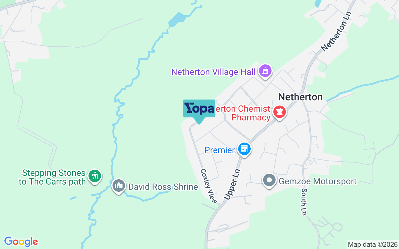 Map showing the location of WF4 4LY