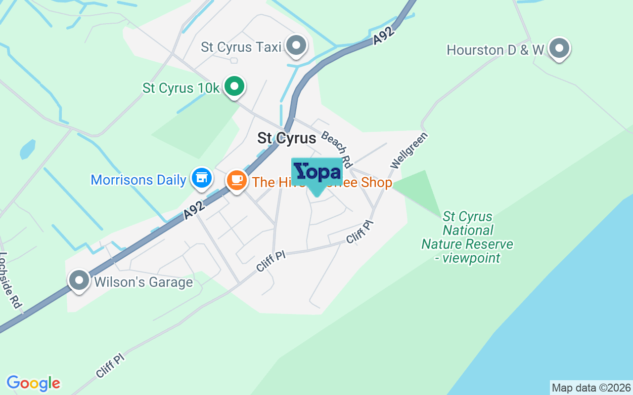 Map showing the location of DD10 0BR