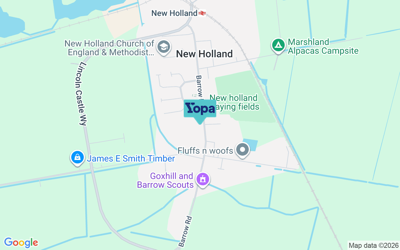 Map showing the location of DN19 7QH