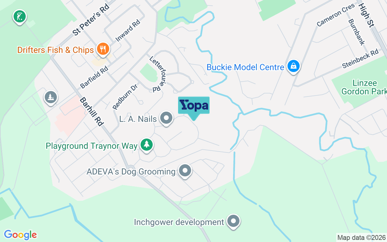 Map showing the location of AB56 1FX
