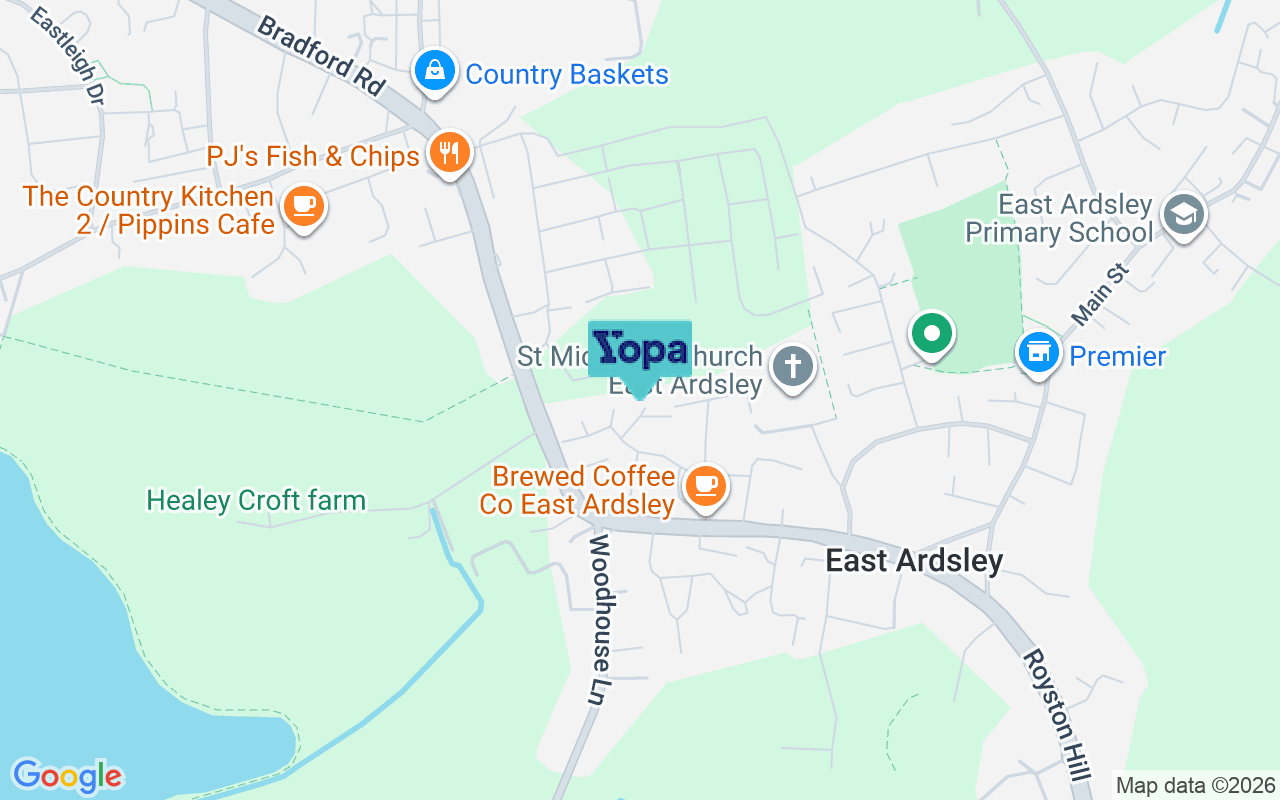 Map showing the location of WF3 2JT
