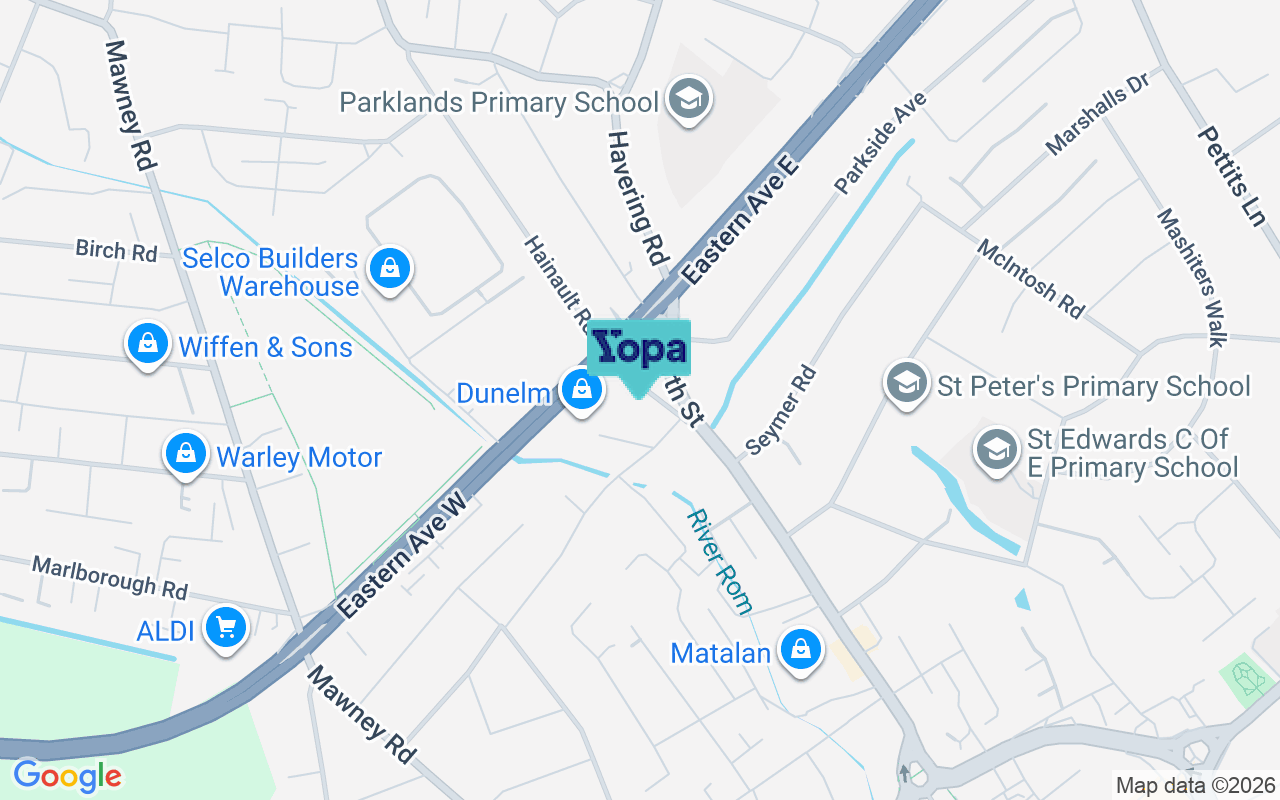 Map showing the location of RM5 3AA