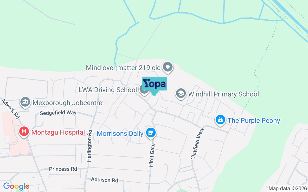 Map showing the location of S64 0QT
