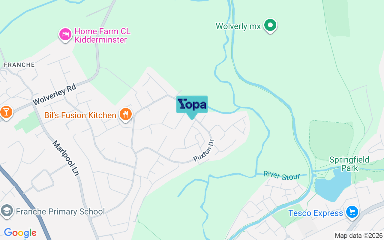 Map showing the location of DY11 5DZ