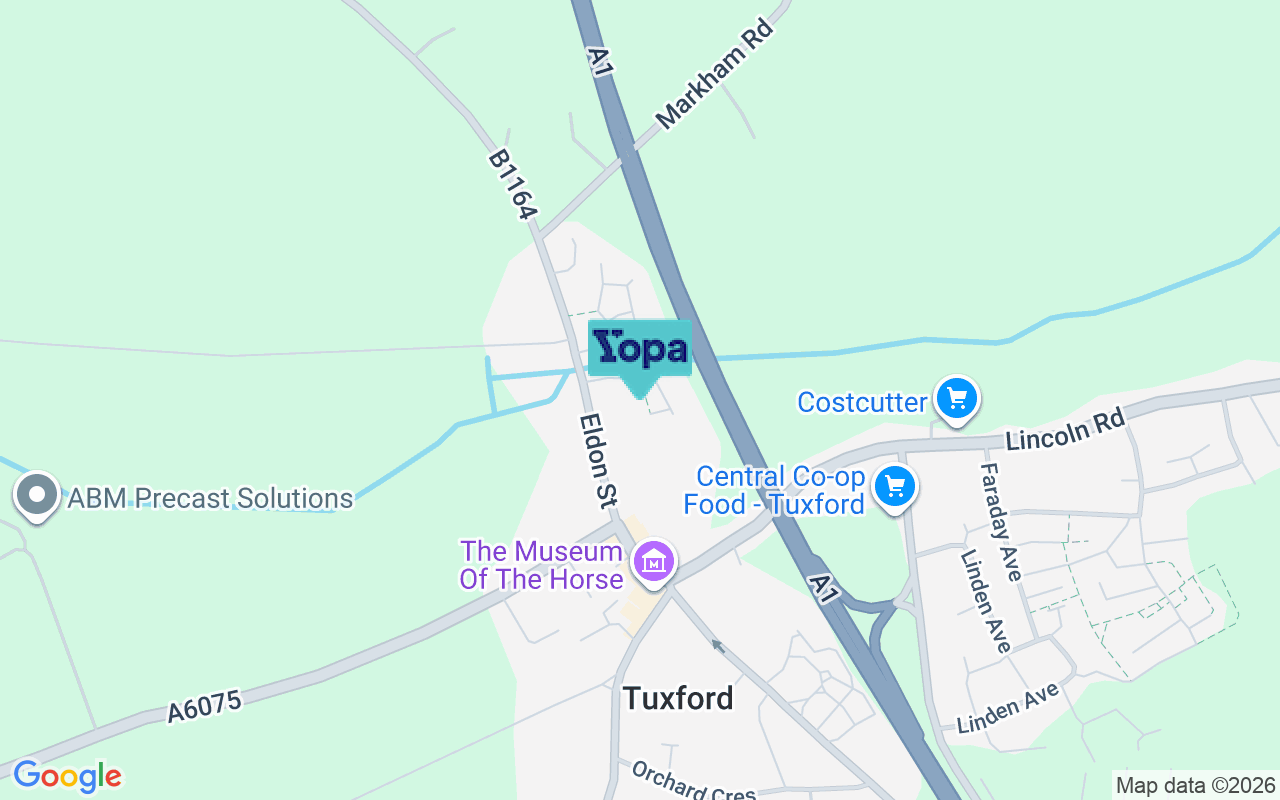 Map showing the location of NG22 0GZ