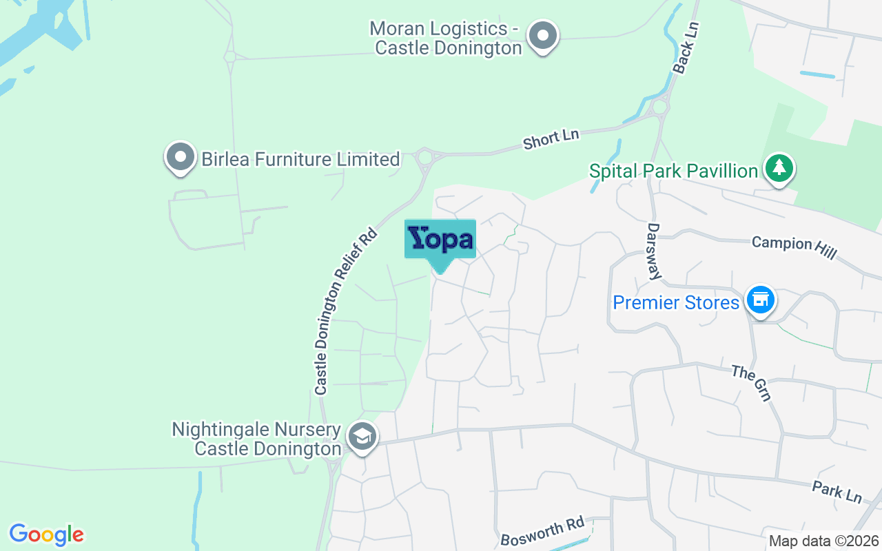 Map showing the location of DE74 2UJ