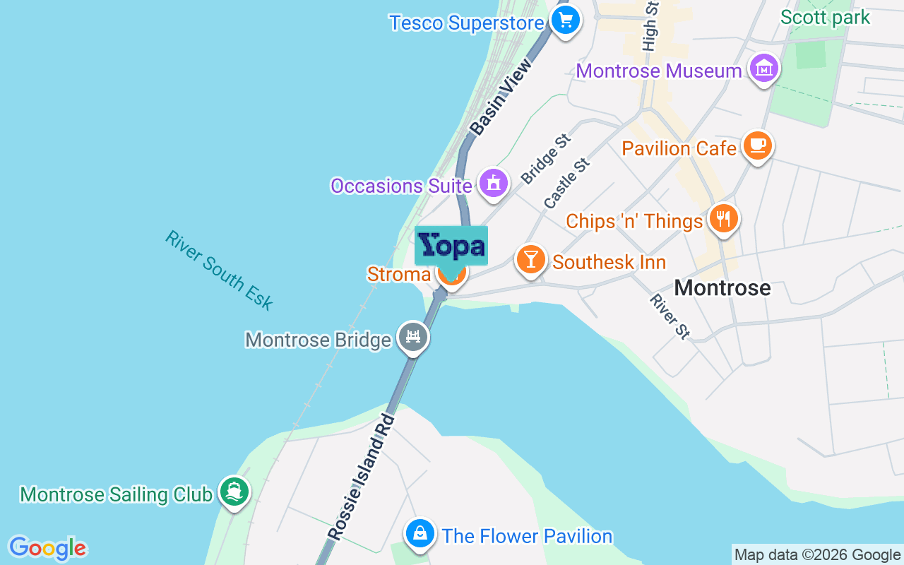 Map showing the location of DD10 8BD