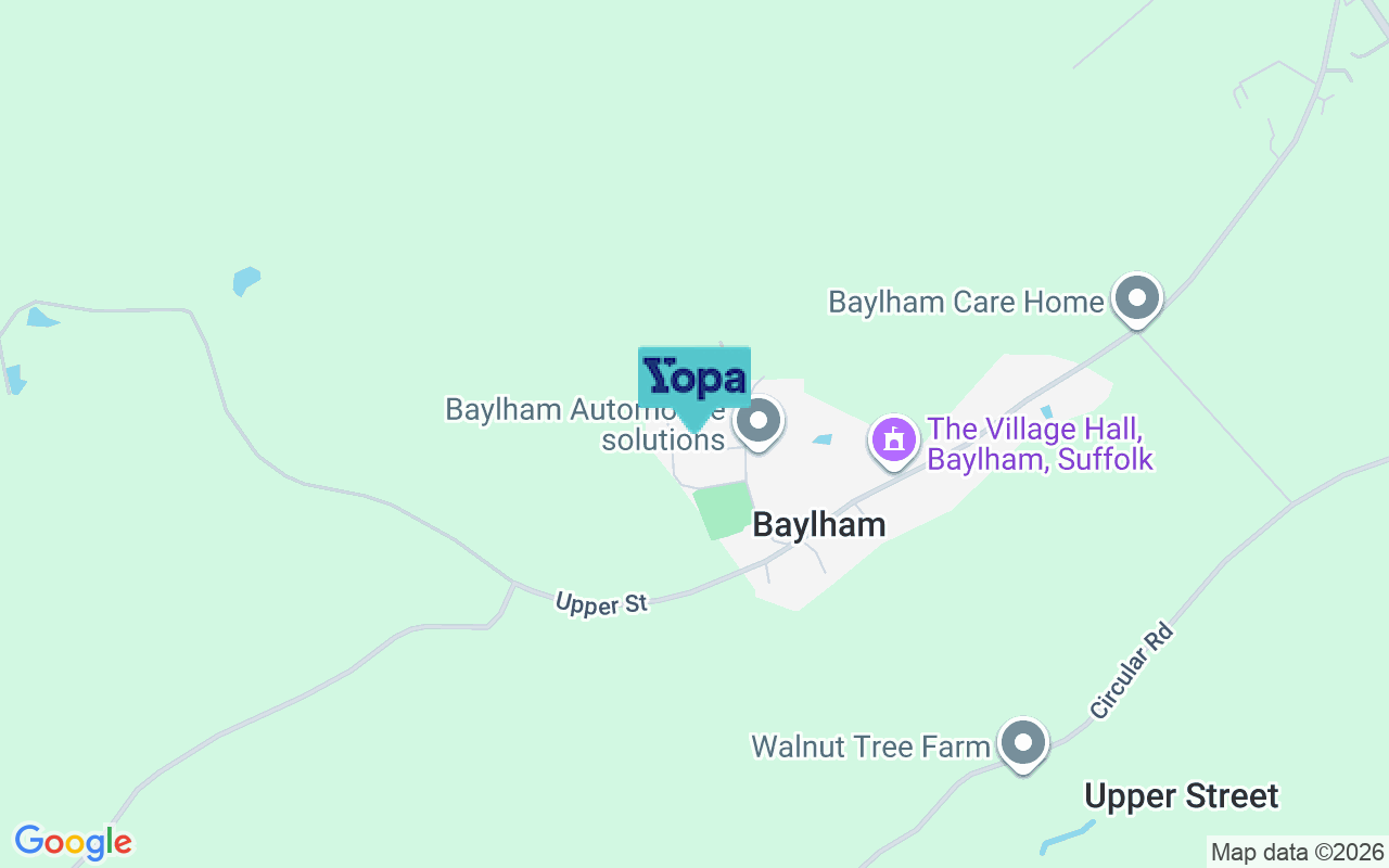 Map showing the location of IP6 8JT