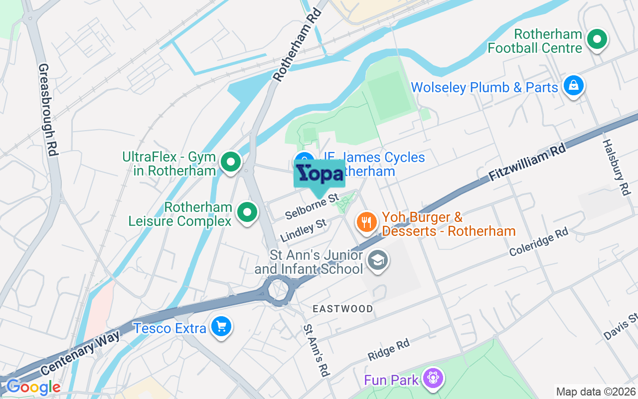 Map showing the location of S65 1RR