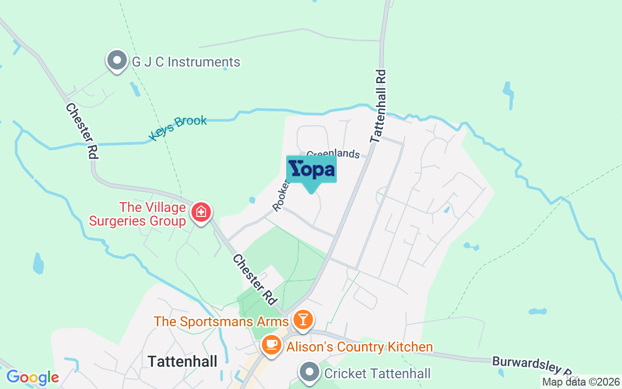 Map showing the location of CH3 9QT