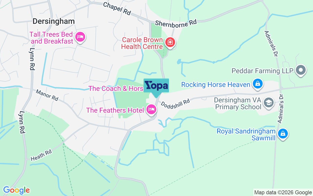 Map showing the location of PE31 6LN
