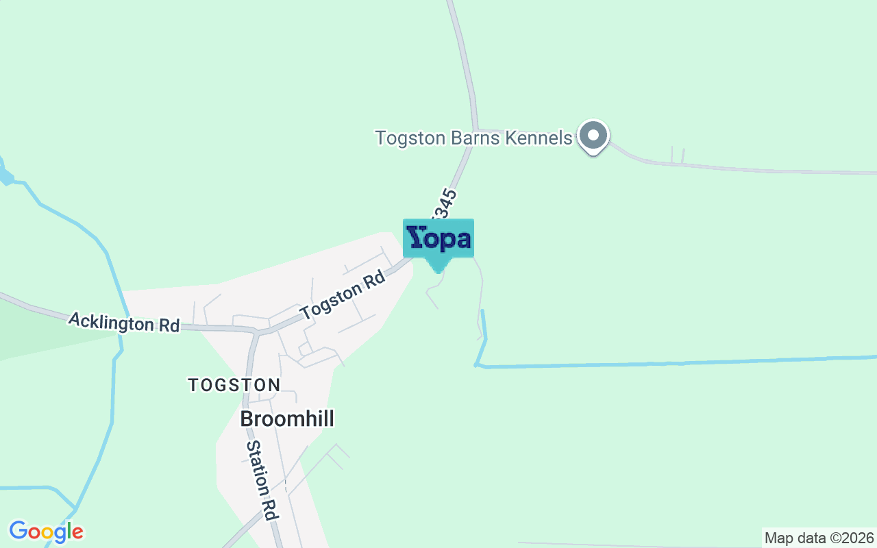 Map showing the location of NE65 9FZ