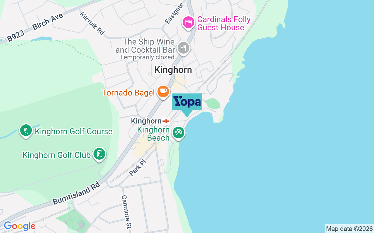 Map showing the location of KY3 9SU