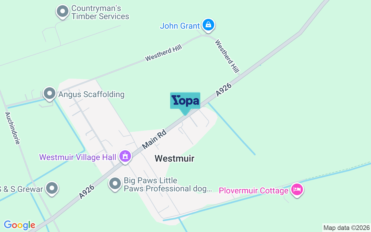 Map showing the location of DD8 5LP