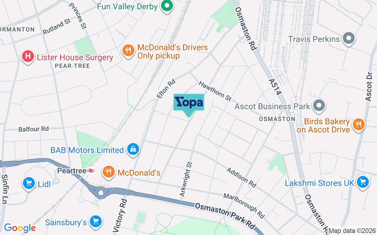 Map showing the location of DE24 8GB