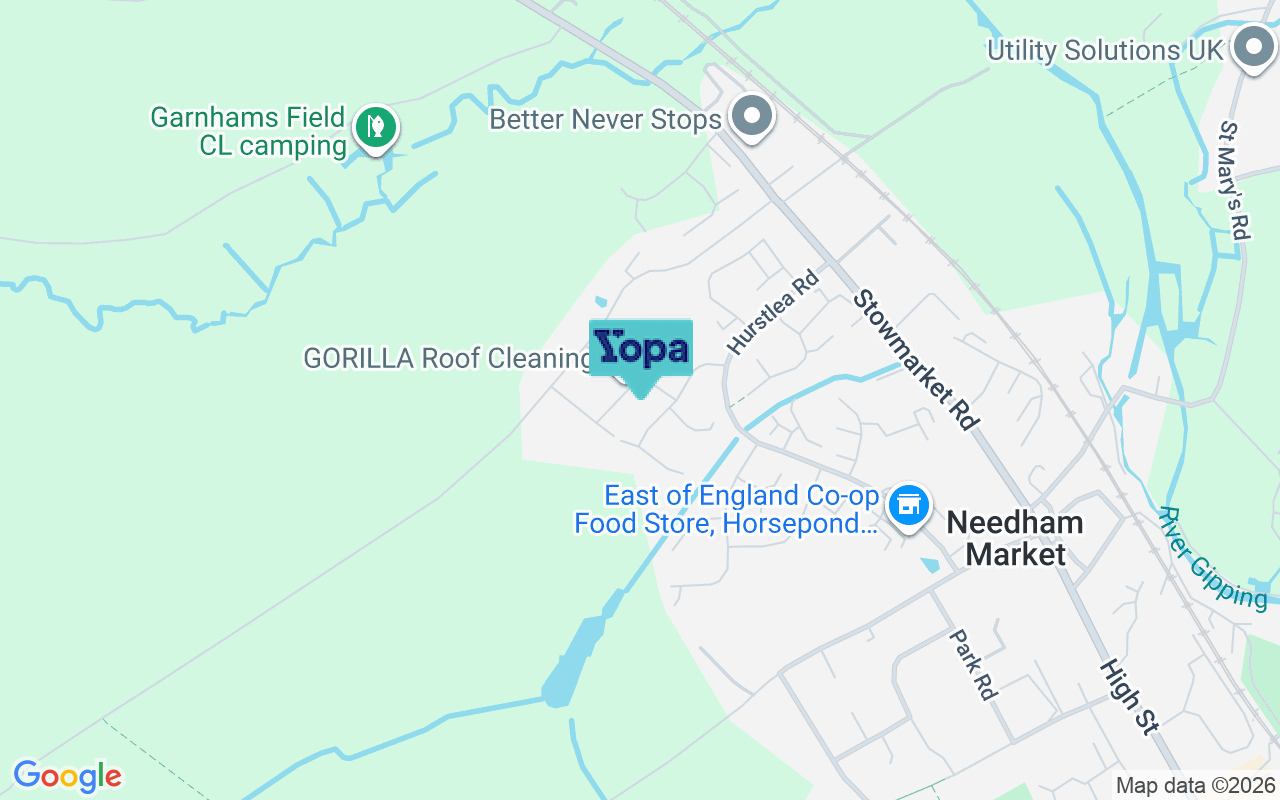 Map showing the location of IP6 8UB