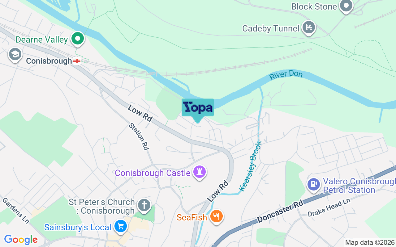 Map showing the location of DN12 3GA