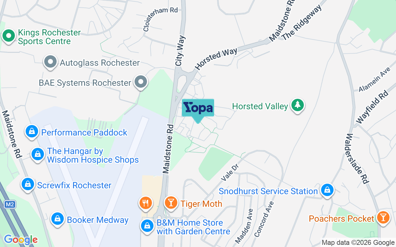 Map showing the location of ME4 6GA