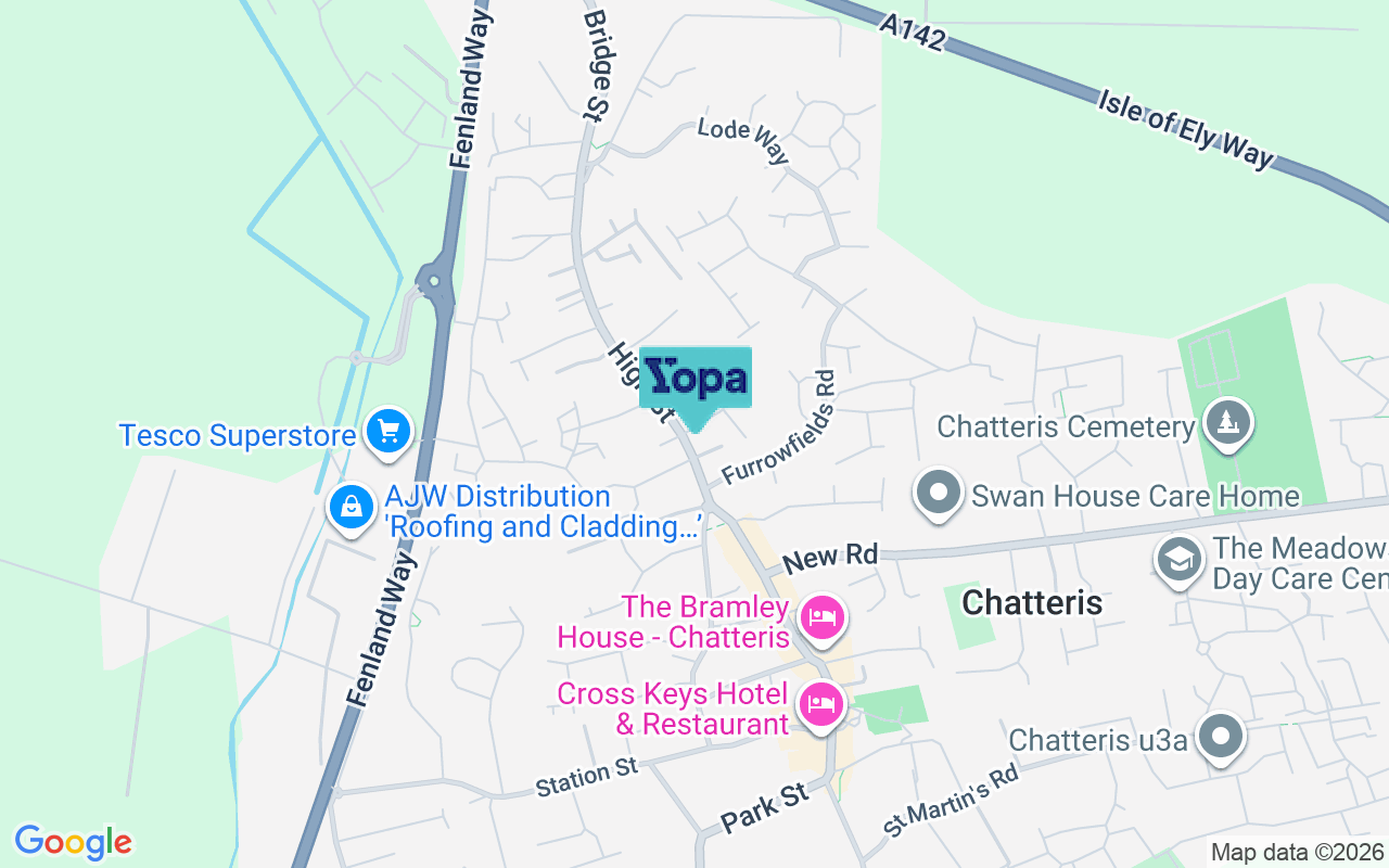 Map showing the location of PE16 6NR