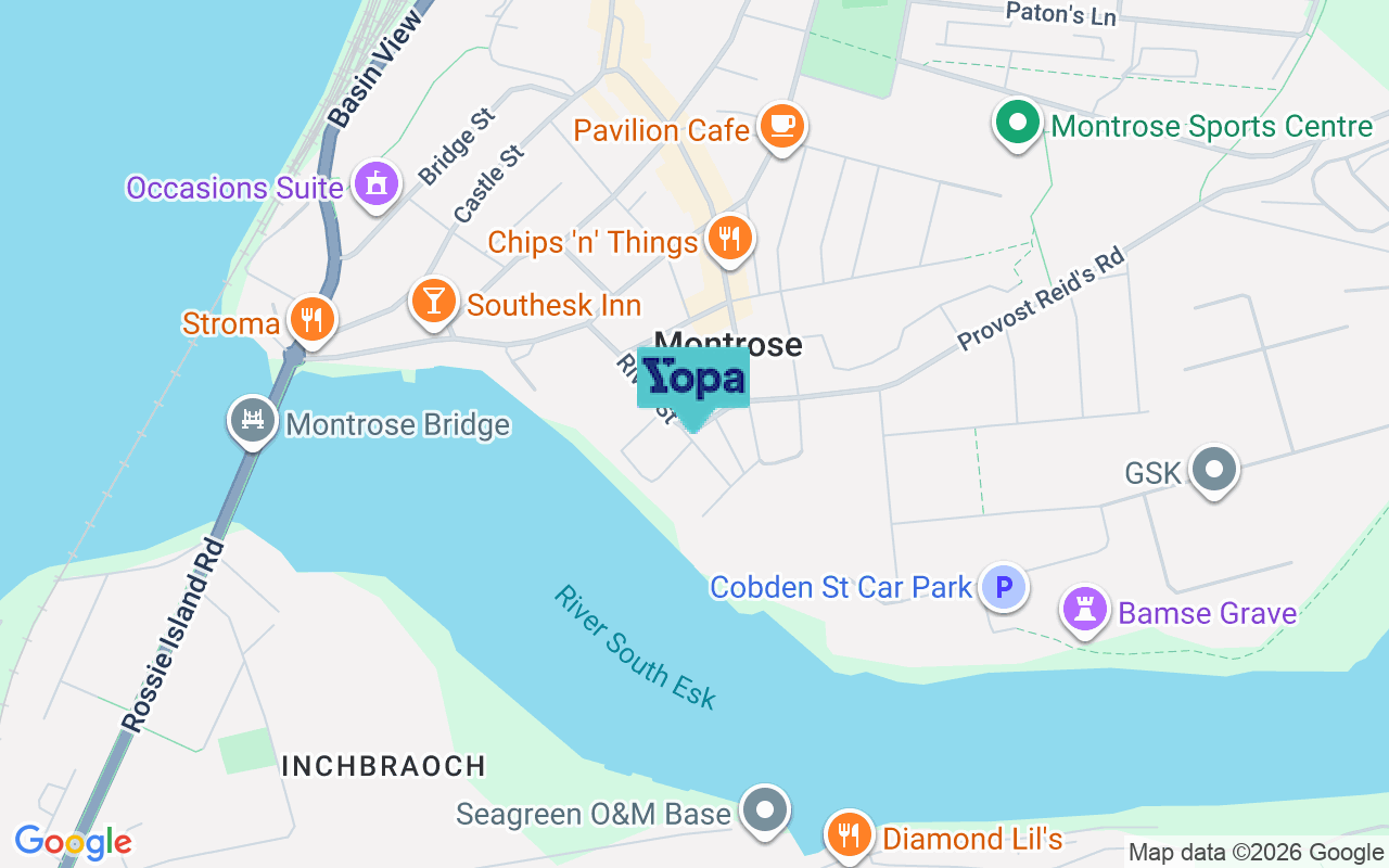 Map showing the location of DD10 8DL