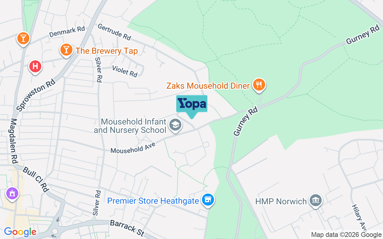 Map showing the location of NR3 4RL