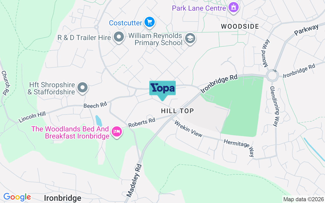 Map showing the location of TF7 5JF