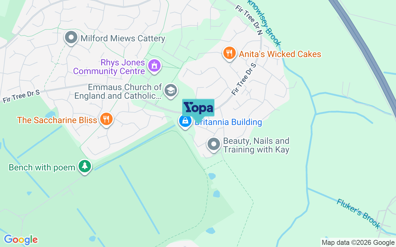 Map showing the location of L12 0NT