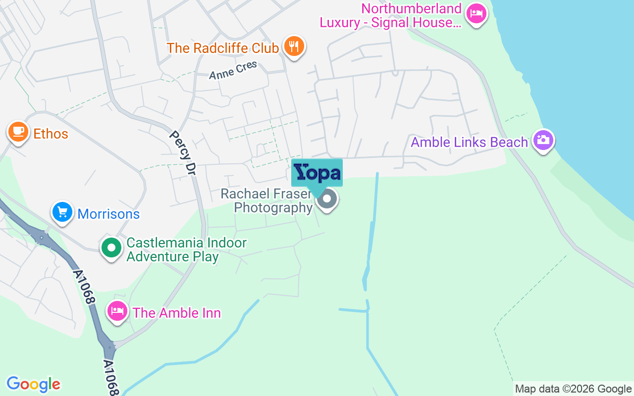 Map showing the location of NE65 0ZE