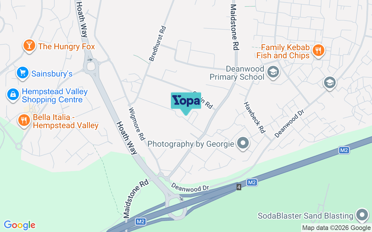 Map showing the location of ME8 0LP