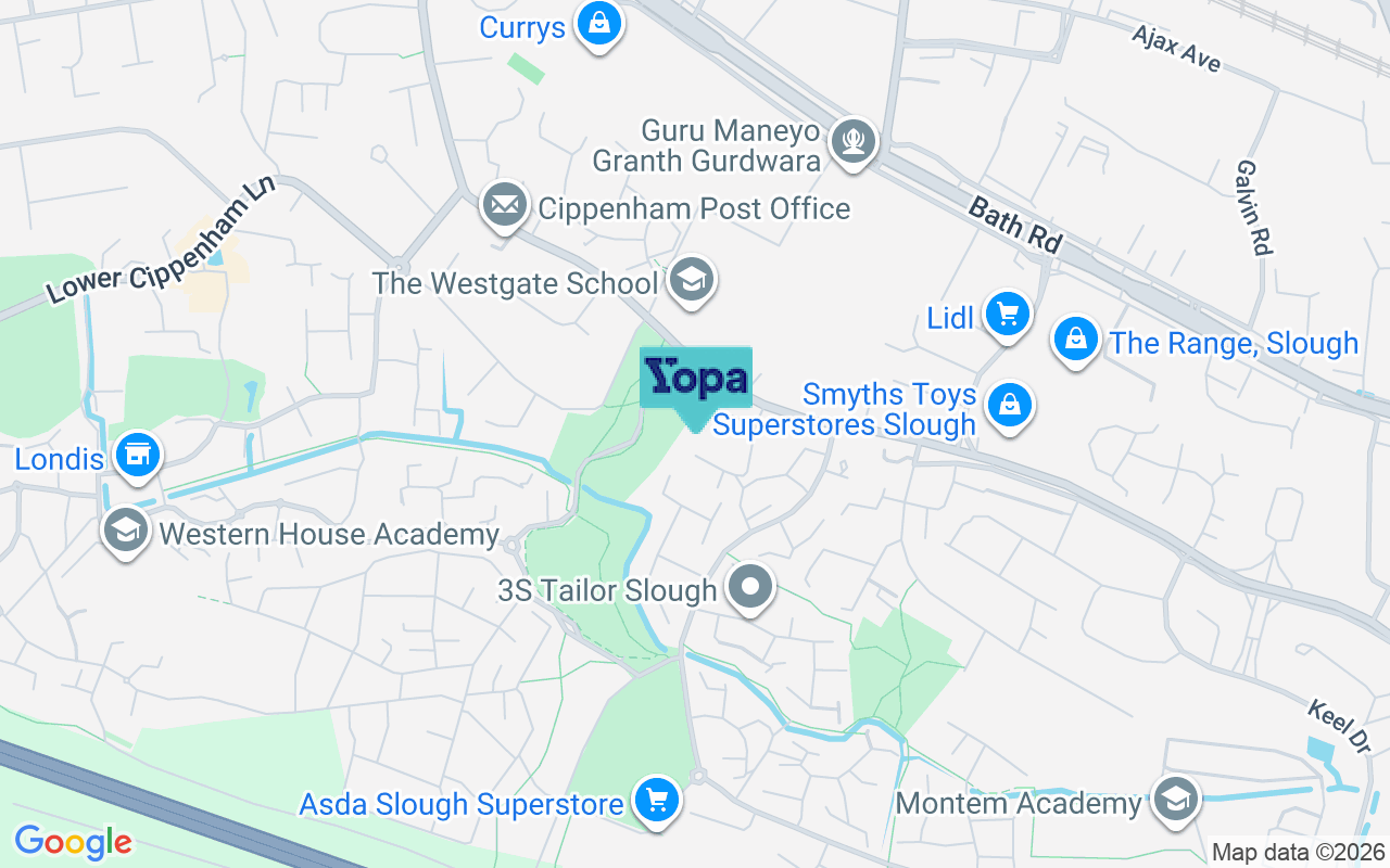 Map showing the location of SL1 5AS