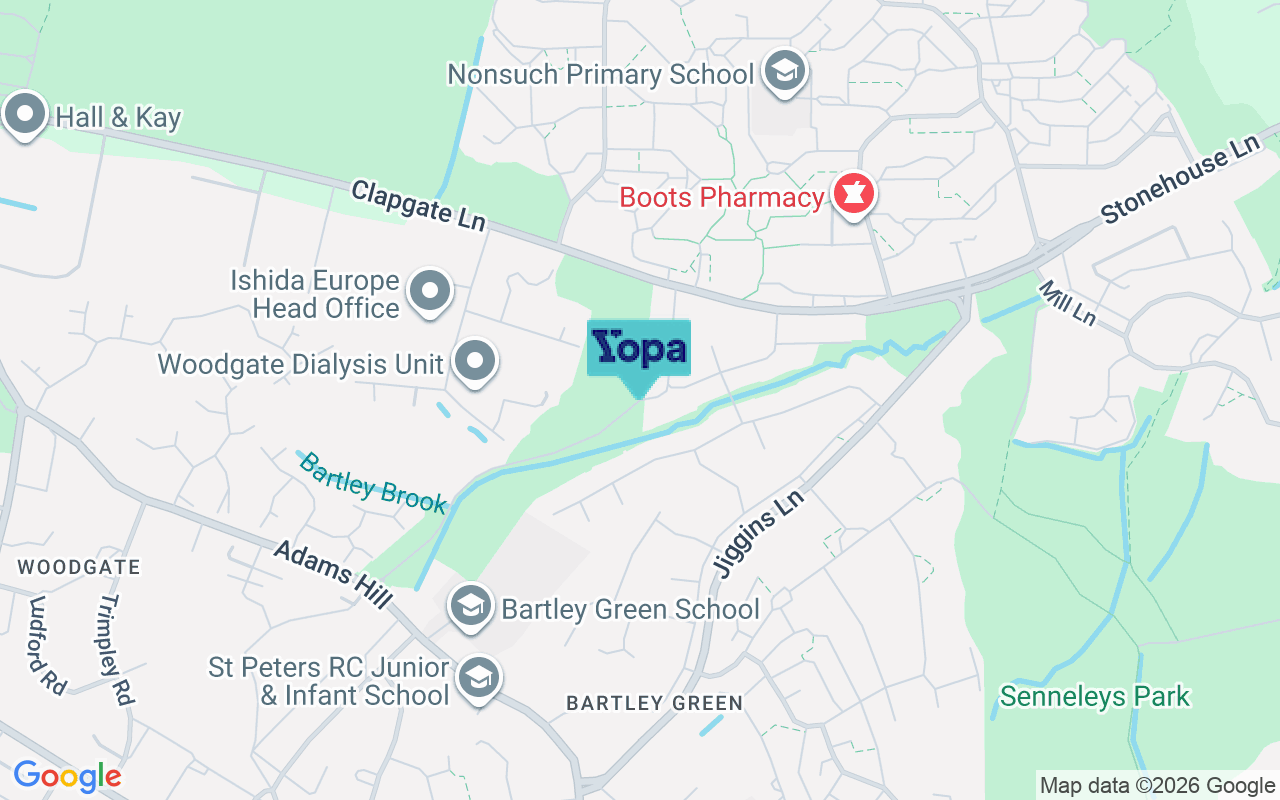 Map showing the location of B32 3DJ