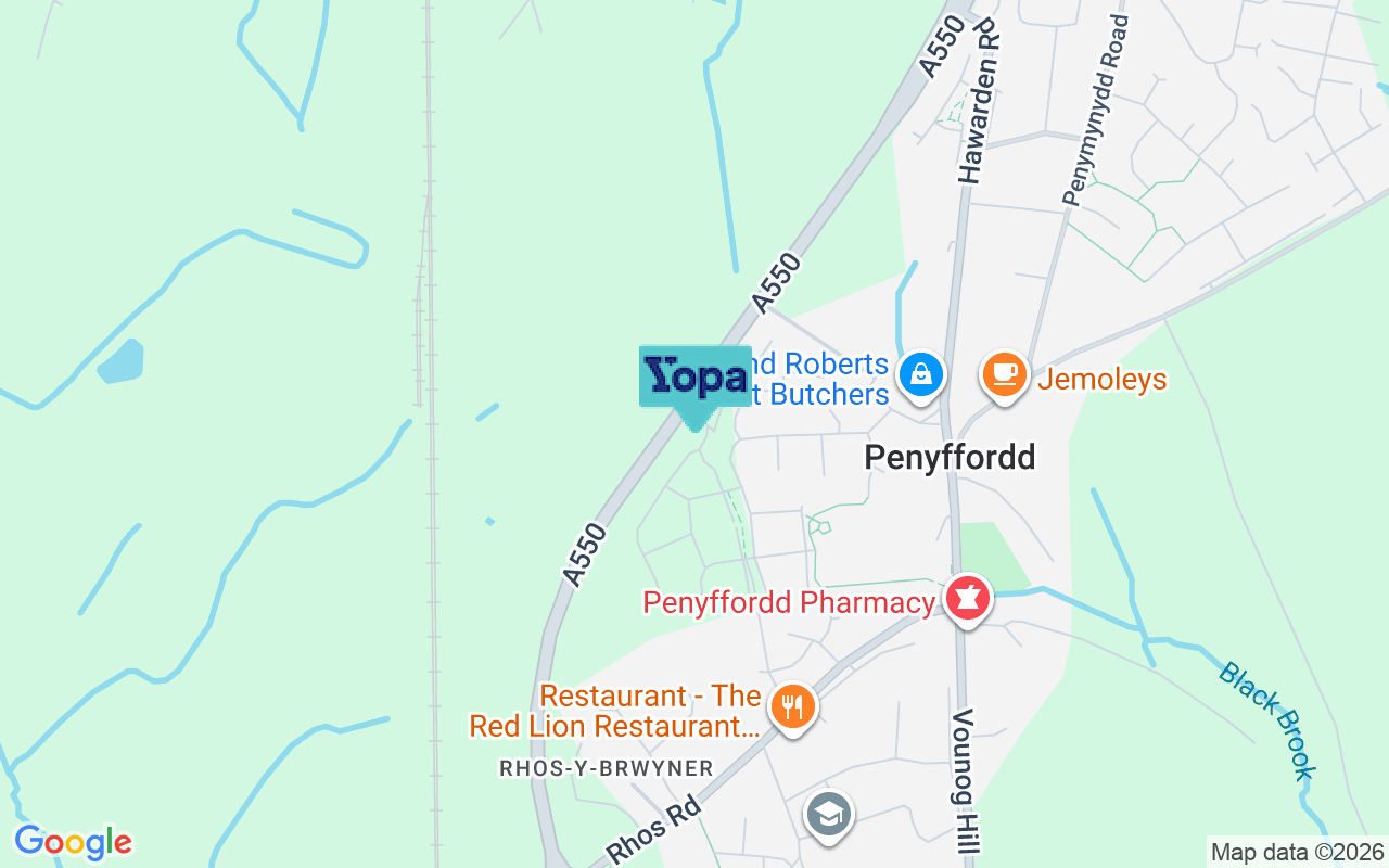 Map showing the location of CH4 0AU