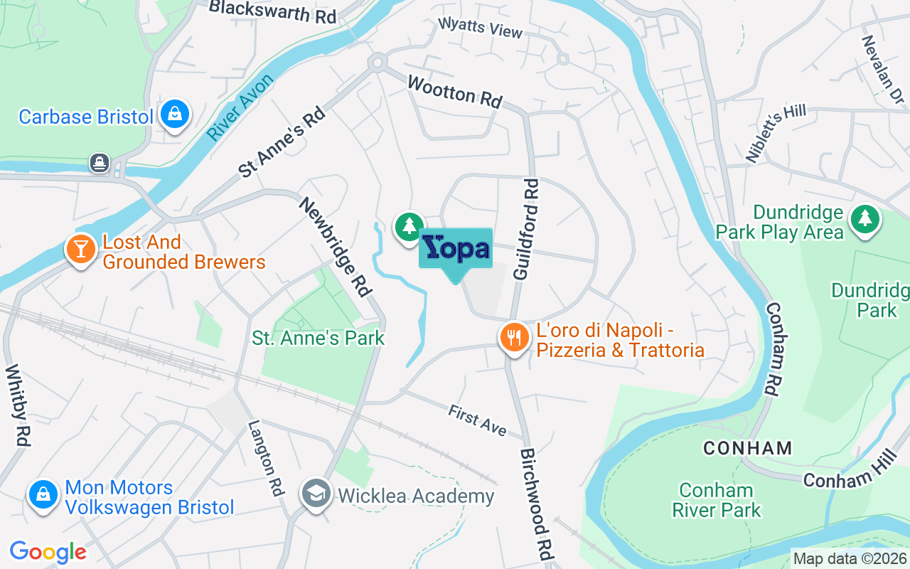 Map showing the location of BS4 4BJ