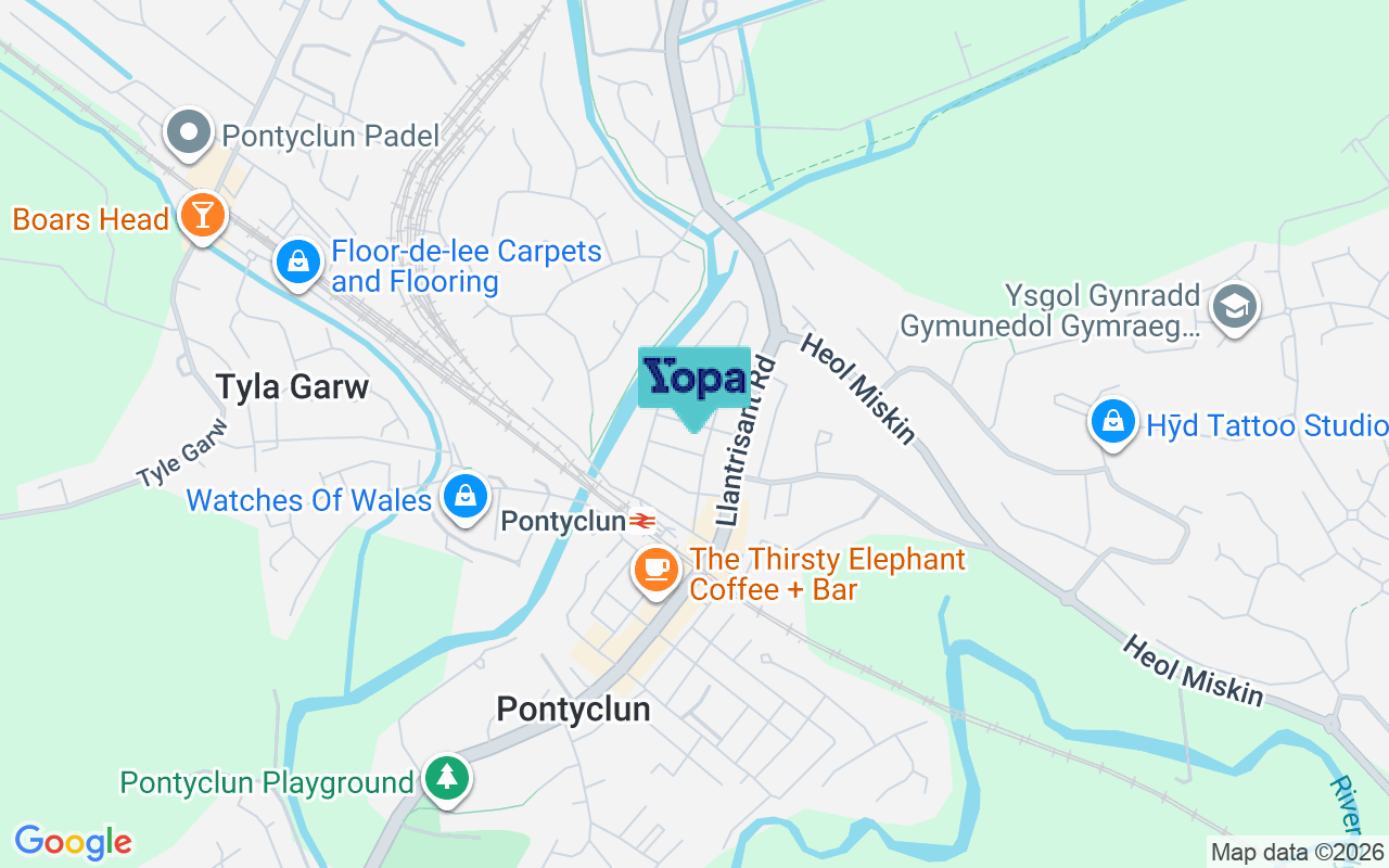 Map showing the location of CF72 9AD