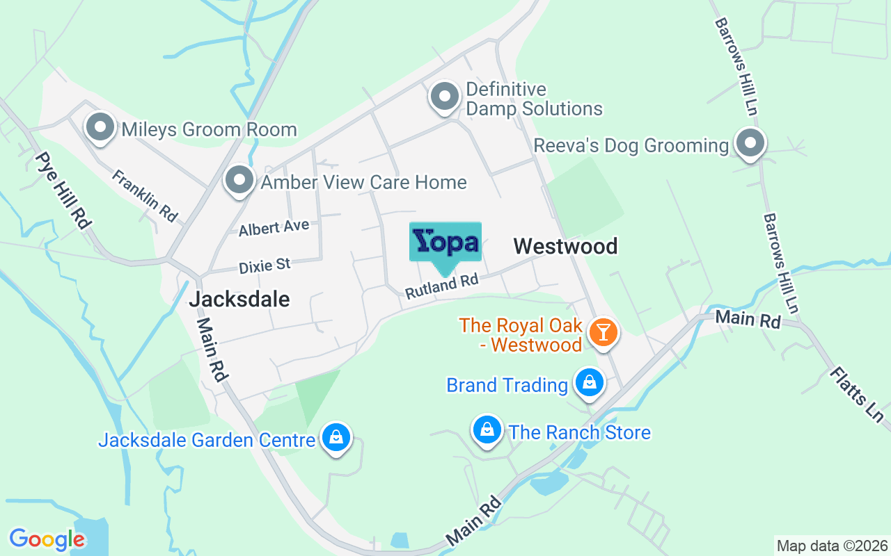 Map showing the location of NG16 5JQ