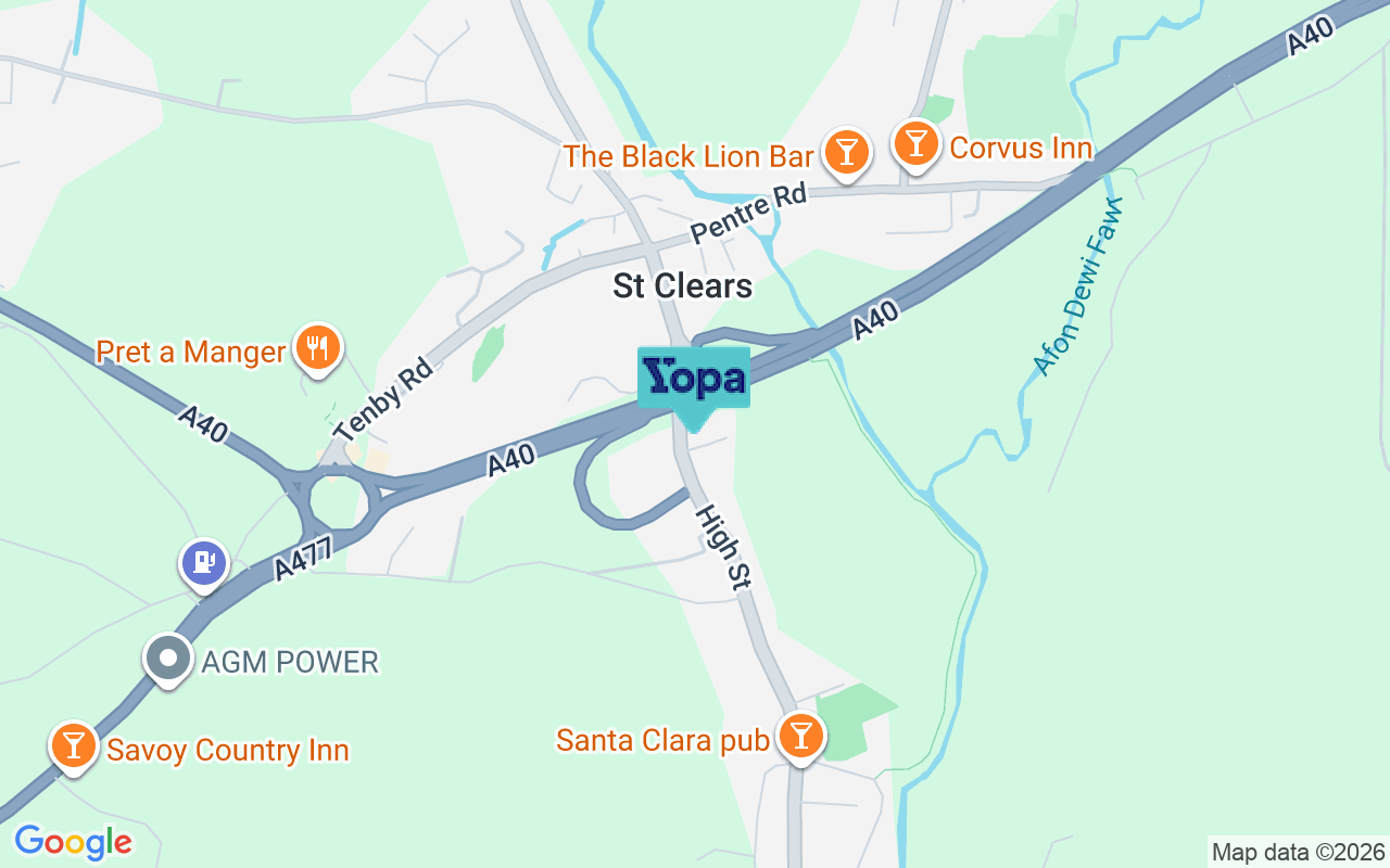 Map showing the location of SA33 4DY