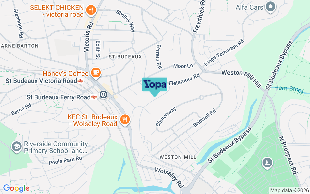 Map showing the location of PL5 1UW
