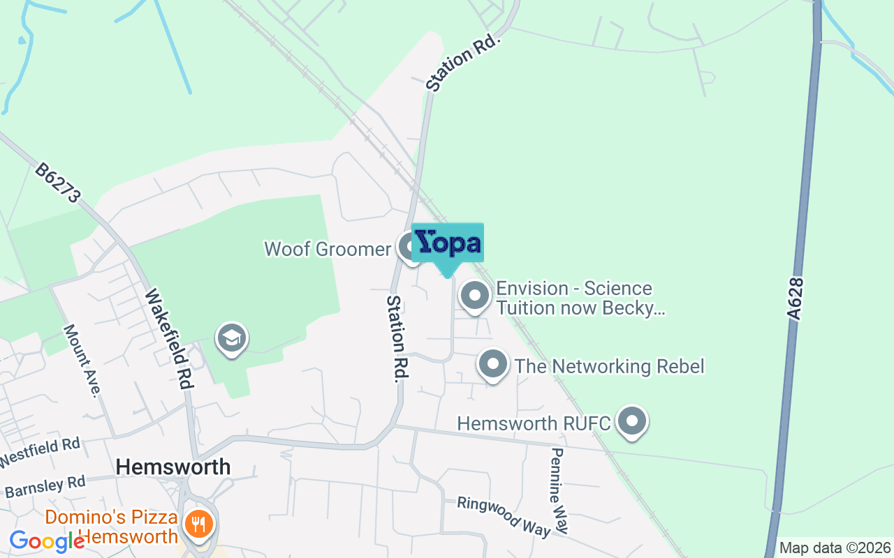 Map showing the location of WF9 4UH