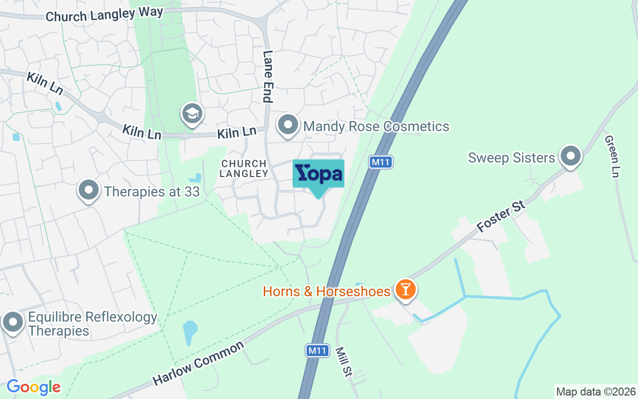 Map showing the location of CM17 9HL