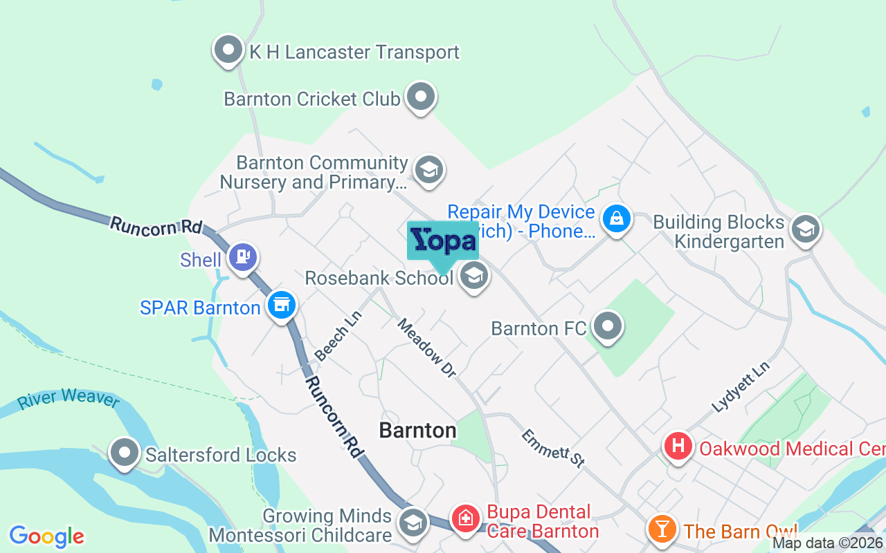 Map showing the location of CW8 4PW
