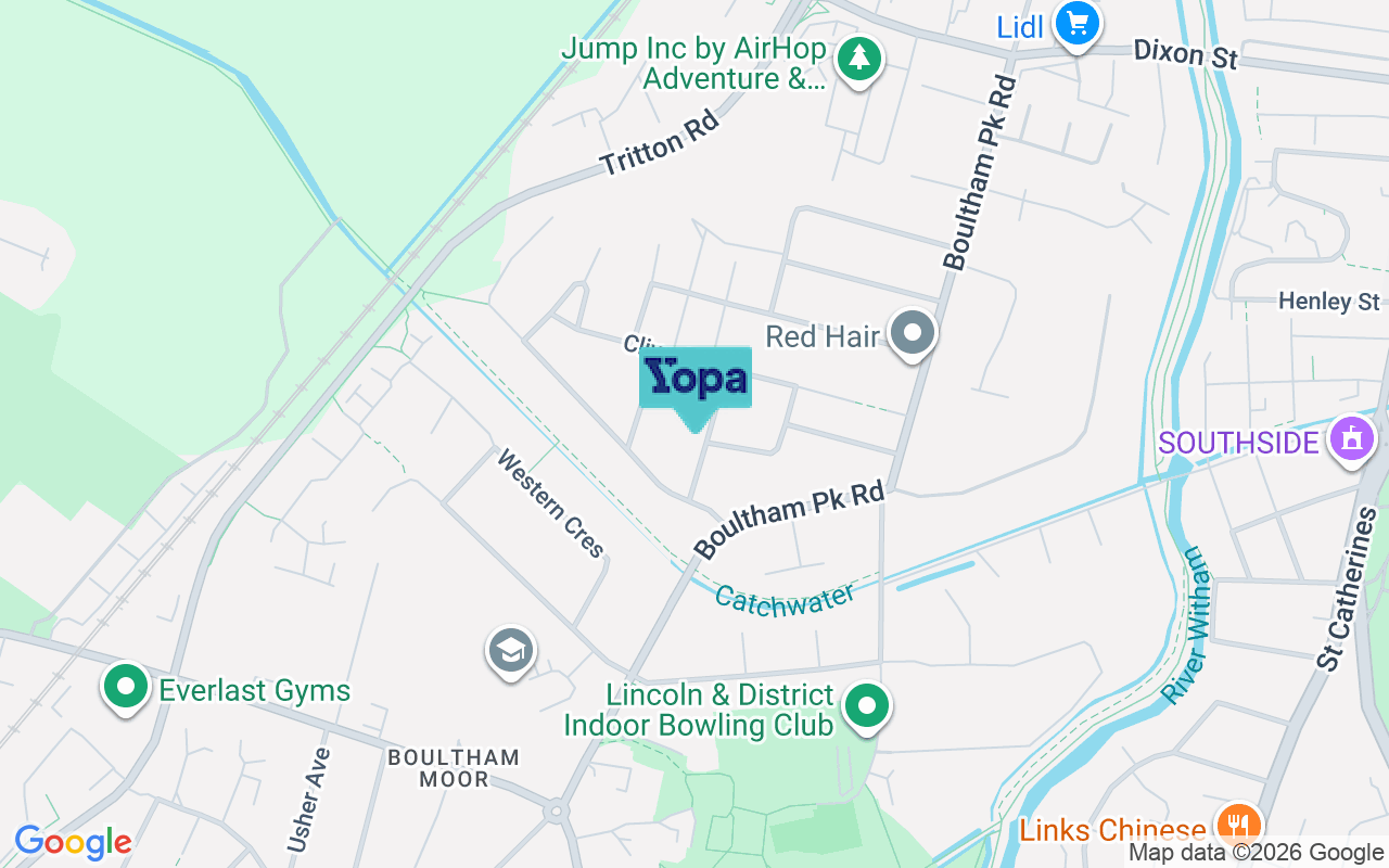 Map showing the location of LN6 7UP