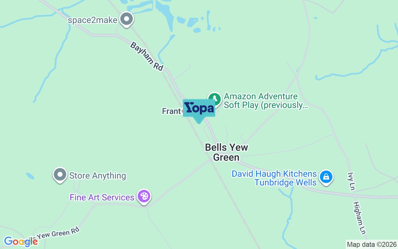 Map showing the location of TN3 9AF