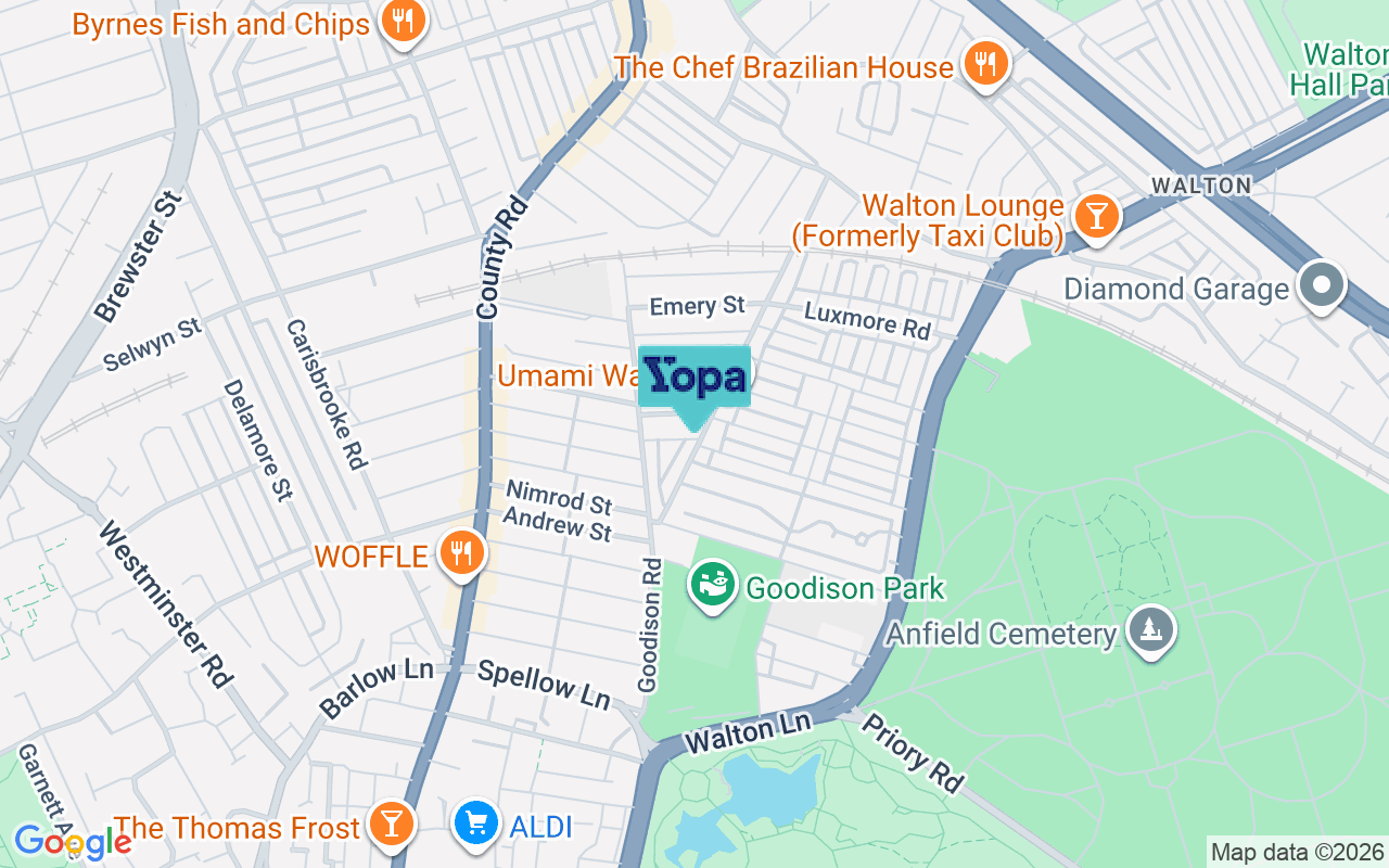 Map showing the location of L4 5UN